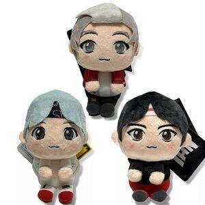 Sega TinyTAN BTS RM Jin Suga Small ~5" Sitting Ballchain Plush Licensed *READ*